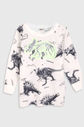 Camiseta Elian Infantil Dinossauro Off-White Camiseta Elian Infantil Dinossauro Off-White