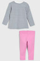 Conjunto 2pçs Kyly Longo Infantil Menina Cinza/Rosa Conjunto 2pçs Kyly Longo Infantil Menina Cinza/Rosa