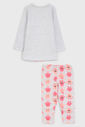 Pijama Kyly Longo Infantil Monstrinho Cinza/Rosa Pijama Kyly Longo Infantil Monstrinho Cinza/Rosa