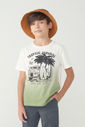 Camiseta Infantil Menino Com Estampa - Verde Camiseta Infantil Menino Com Estampa - Verde
