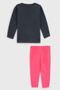 Conjunto 2pçs Kyly Longo Infantil Estampado Rosa/Cinza Conjunto 2pçs Kyly Longo Infantil Estampado Rosa/Cinza
