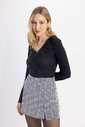 Blusa Manga Longa Jacquard Blusa Manga Longa Jacquard
