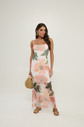 Vestido Alça Em Tule Estampa Exclusiva