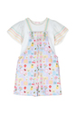 Conjunto jardineira Patchwork