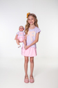 Conjunto blusa laço com shorts saia sarja Conjunto blusa laço com shorts saia sarja