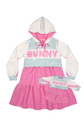 Conjunto vestido com casaco Bunny