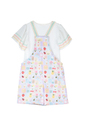 Conjunto jardineira Patchwork