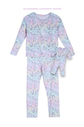 Pijama unicórnio para colorir