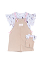 Conjunto jardineira Cats