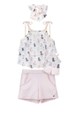 Conjunto bata gatinhos com grampo