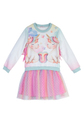 Conjunto unicórnio com saia tule