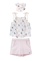 Conjunto bata gatinhos com grampo