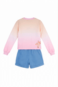 Conjunto dance com shorts chambray