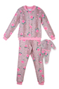 Conjunto animal print rosas