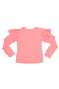 Blusa Infantil com Proteção UV 50+ Coral com Babados Blusa Infantil com Proteção UV 50+ Coral com Babados
