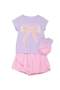 Conjunto blusa laço com shorts saia sarja Conjunto blusa laço com shorts saia sarja