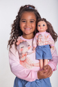 Conjunto dance com shorts chambray