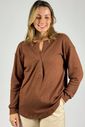 Blusa de amamentação Catarina - Marrom Blusa de amamentação Catarina - Marrom