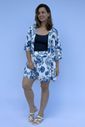 Conjunto - Kimono e short floral azul Conjunto - Kimono e short floral azul