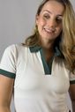 Blusa polo de amamentação Nina - Off white com verde Blusa polo de amamentação Nina - Off white com verde
