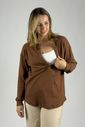 Blusa de amamentação Catarina - Marrom Blusa de amamentação Catarina - Marrom