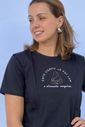 Camiseta de amamentação preta - Este corpo já foi lar Camiseta de amamentação preta - Este corpo já foi lar