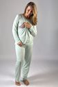 Pijama de amamentação manga longa - Verde água Pijama de amamentação manga longa - Verde água