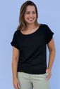 Blusa de amamentação viscolinho Aurora - preta Blusa de amamentação viscolinho Aurora - preta