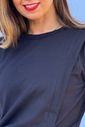Camiseta de Amamentação zíper embutido - Preta
