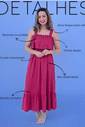 Vestido de Amamentação Babado - Goiaba