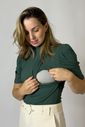 Blusa de amamentação Amélie - Verde Blusa de amamentação Amélie - Verde