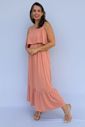 Vestido de Amamentação Babado - Rosa antigo Vestido de Amamentação Babado - Rosa antigo