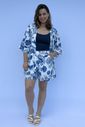 Conjunto - Kimono e short floral azul Conjunto - Kimono e short floral azul