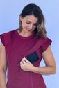 Conjunto amamentação muscle tee - Bordô Conjunto amamentação muscle tee - Bordô