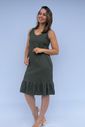 Vestido de amamentação Regata Viscolinho - Verde escuro Vestido de amamentação Regata Viscolinho - Verde escuro