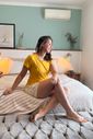 Blusa pijama de amamentação verão - Amarela Blusa pijama de amamentação verão - Amarela