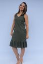 Vestido de amamentação Regata Viscolinho - Verde escuro Vestido de amamentação Regata Viscolinho - Verde escuro