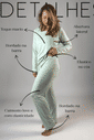 Pijama de amamentação manga longa - Verde água Pijama de amamentação manga longa - Verde água