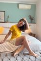 Blusa pijama de amamentação verão - Amarela Blusa pijama de amamentação verão - Amarela