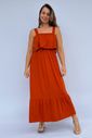 Vestido de Amamentação Babado - Terracota Vestido de Amamentação Babado - Terracota