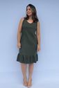 Vestido de amamentação Regata Viscolinho - Verde escuro Vestido de amamentação Regata Viscolinho - Verde escuro
