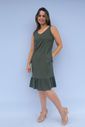 Vestido de amamentação Regata Viscolinho - Verde escuro Vestido de amamentação Regata Viscolinho - Verde escuro