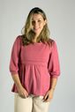 Blusa de amamentação manga princesa Bela - Rosa