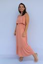 Vestido de Amamentação Babado - Rosa antigo Vestido de Amamentação Babado - Rosa antigo