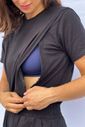Conjunto amamentação verão - Preto Conjunto amamentação verão - Preto