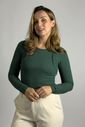 Blusa canelada de amamentação Annie - Verde