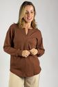 Blusa de amamentação Catarina - Marrom Blusa de amamentação Catarina - Marrom