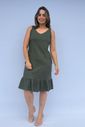 Vestido de amamentação Regata Viscolinho - Verde escuro Vestido de amamentação Regata Viscolinho - Verde escuro