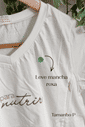 Camiseta de amamentação gola V - Feita para nutrir (LD)