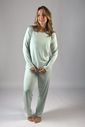 Pijama de amamentação manga longa - Verde água Pijama de amamentação manga longa - Verde água